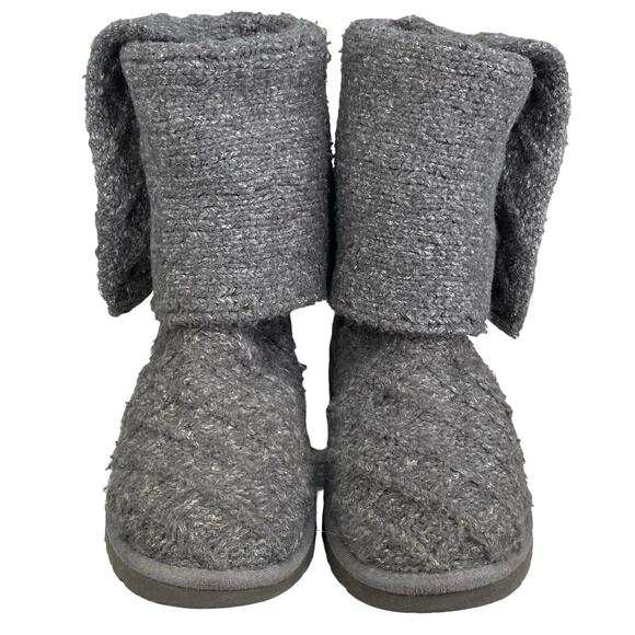 Ugg Women's Cardy Gray Knit Pull On Winter Boot Size US 7 - Picture 7 of 12